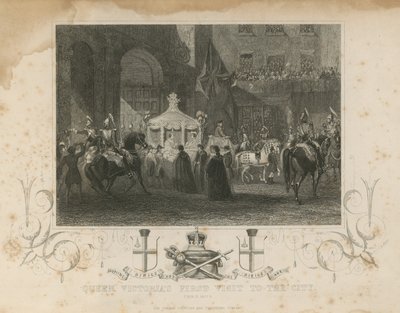 Prima visita della Regina Vittoria alla città, 9 novembre 1837 da English School