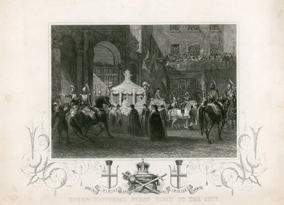 Prima visita della Regina Vittoria alla Città di Londra, 9 novembre 1837 da English School