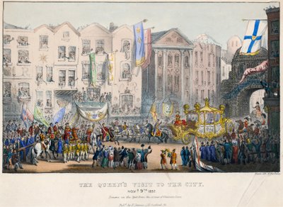 Prima visita della regina Vittoria alla città di Londra, 9 novembre 1837 da English School