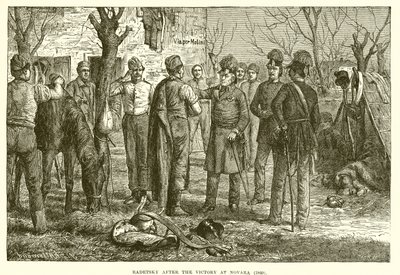 Radetzky dopo la vittoria a Novara (1849) da English School