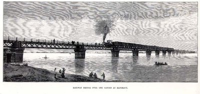 Ponte ferroviario sul Gange a Rajghaut da English School