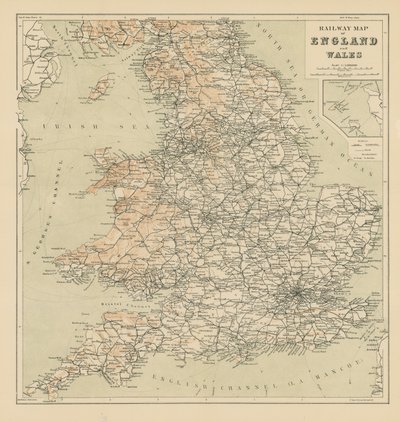 Mappa ferroviaria di Inghilterra e Galles da English School