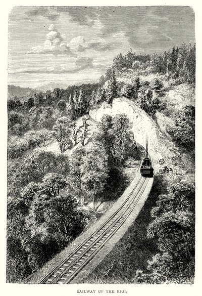 Ferrovia del Rigi (incisione) da English School