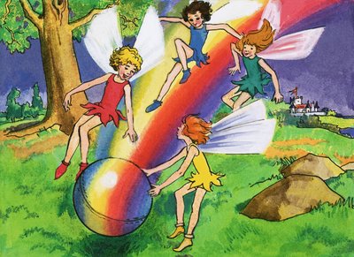 Palla arcobaleno e fate da English School