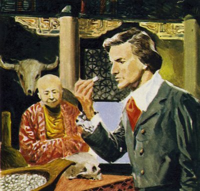 Ralph von Koenigswald scoprì i denti di una creatura gigante in un negozio di curiosità cinese da English School