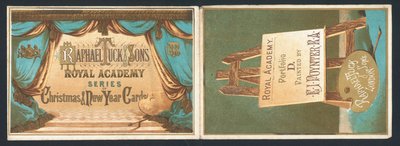 Serie di cartoline di Natale e Capodanno della Royal Academy di Raphael Tuck & Sons da English School