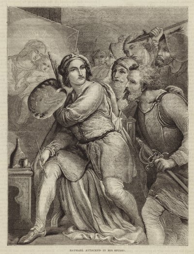 Raffaello attaccato nel suo studio da English School
