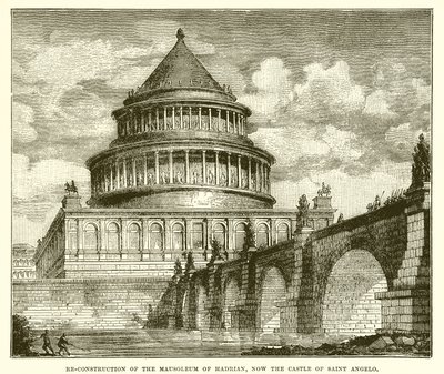 Ricostruzione del Mausoleo di Adriano, ora Castel Sant