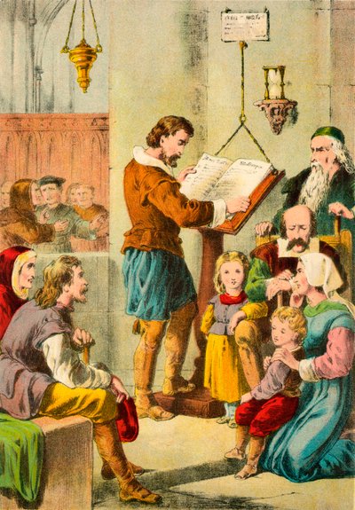 Leggere la Bibbia a St Pauls da English School
