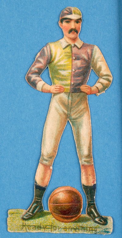 Pronto per Qualsiasi Cosa?, ritaglio di un calciatore, 1880s-90s da English School