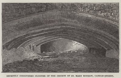 Chiostro recentemente scoperto della Chiesa di Santa Maria Bothaw, Cannon-Street da English School