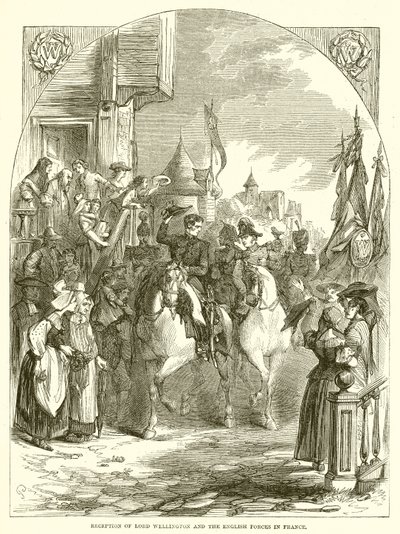 Accoglienza di Lord Wellington e delle Forze Inglesi in Francia da English School