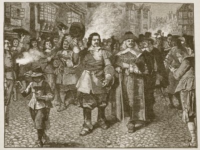 Accoglienza di Monck nella Città di Londra, illustrazione da Cassells Illustrated History of England da English School