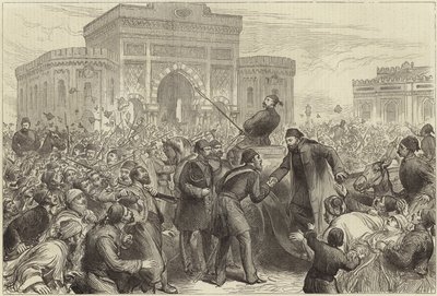Ricevimento di Osman Pasha al Serskierate da English School