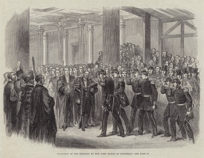 Ricevimento dei belgi dal sindaco di Guildhall da English School