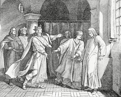 Riconciliazione di Luigi IV, re dei Romani, con Federico il Bello, re di Germania nel 1325, 1882 da English School