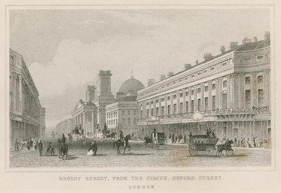 Regent Street, dal Circo, Oxford Street, Londra da English School