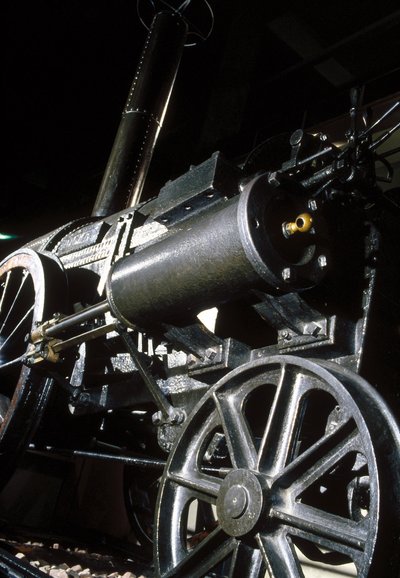 Resti della Rocket di Stephenson, 1829 (dettaglio) da English School