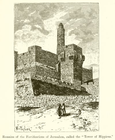 Rovine della fortificazione di Gerusalemme, chiamata Torre di Ippico da English School