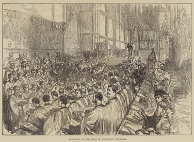 Riapertura del coro della cattedrale di Rochester da English School