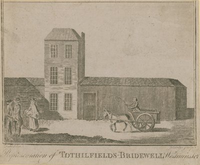 Rappresentazione del Bridewell di Tothill Fields da English School