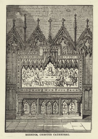 Reredos, cattedrale di Chester da English School