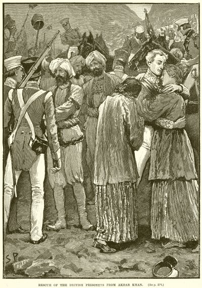 Salvataggio dei prigionieri britannici da Akbar Khan da English School