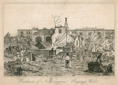 Residenza di Nell Gwynne, Bagnigge Wells, Londra da English School