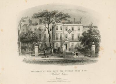 Residenza del defunto Sir Robert Peel da English School