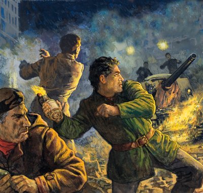 Combattenti della resistenza durante l
