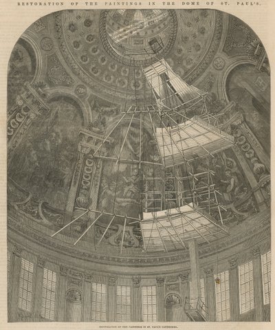 Restauro dei dipinti nella cupola di San Paolo da English School