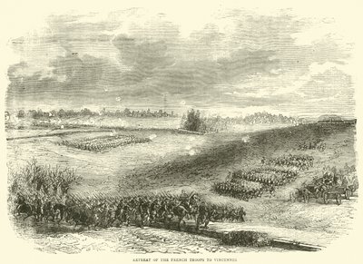 Ritirata delle truppe francesi a Vincennes, dicembre 1870 da English School
