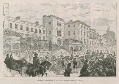Processione di ritorno in Pall Mall da English School