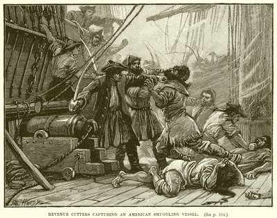 Guardie doganali catturano una nave di contrabbando americana da English School