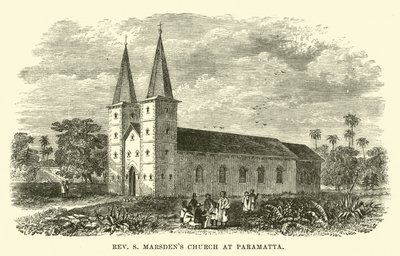 Chiesa del reverendo S Marsden a Paramatta da English School