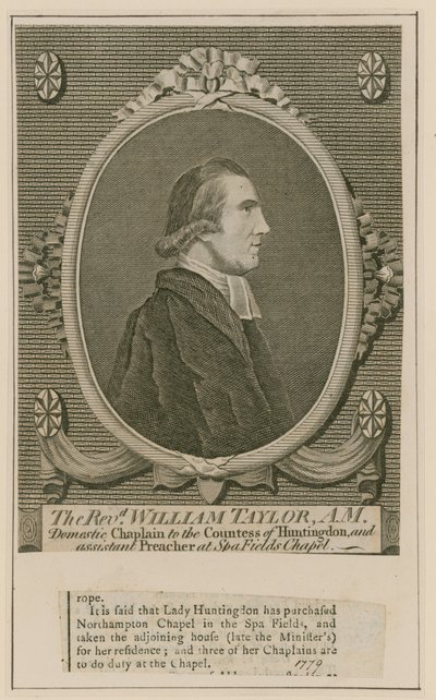 Reverendo William Taylor, Cappella di Spa Fields, Clerkenwell da English School