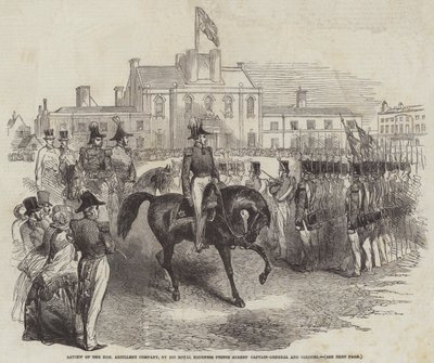 Revisione della Honourable Artillery Company, da parte di Sua Altezza Reale il Principe Alberto, Capitano Generale e Colonnello da English School