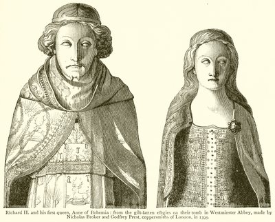 Riccardo II e la sua Prima Regina, Anna di Boemia da English School