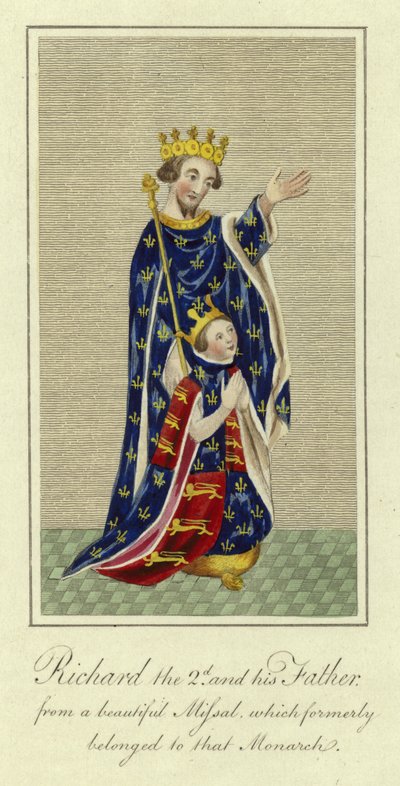 Riccardo II e suo padre da English School
