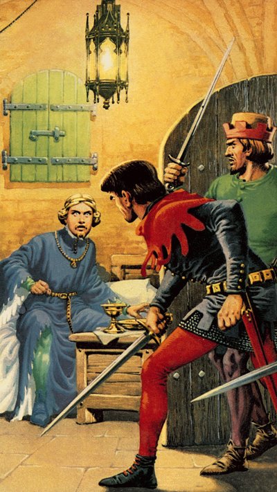 Riccardo II al castello di Pontefract da English School