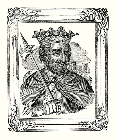 Riccardo I nato nel 1157, incoronato nel 1189, morto nel 1199 da English School