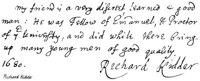 Richard Kidder da English School