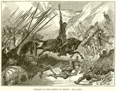 Riccardo alla Battaglia di Azotus da English School