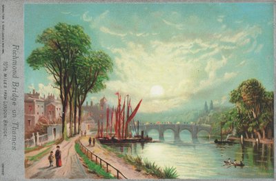 Ponte di Richmond sul fiume Tamigi da English School