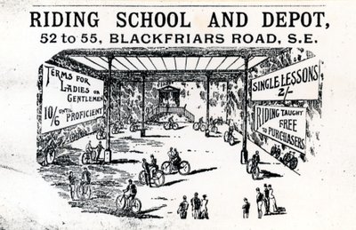 Scuola di equitazione e deposito, Blackfriars Road da English School