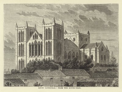 Cattedrale di Ripon da sud-ovest da English School