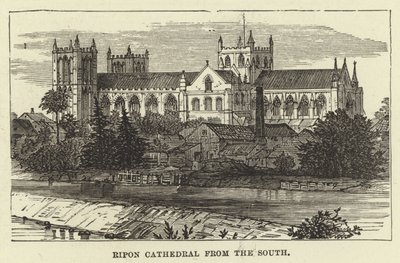 Cattedrale di Ripon da sud da English School