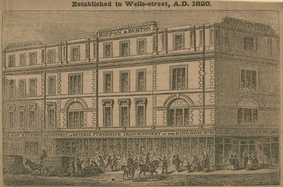 Rippon e Burton, grande magazzino, fondato nel 1820 da English School