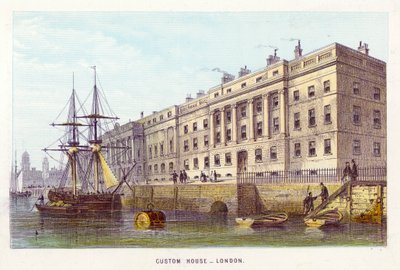 Fiume Tamigi: Custom House, Londra da English School