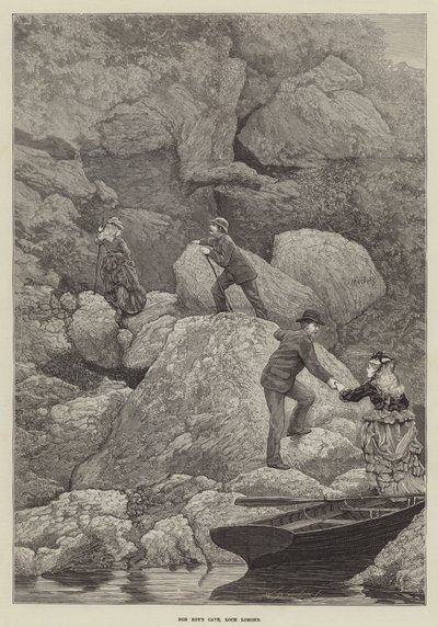 La grotta di Rob Roy, Loch Lomond da English School